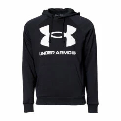 Under Armour Hoodie Rival Fleece Big Logo Schwarz