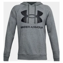 Under Armour Hoodie Rival Fleece Big Logo Pitch Grey