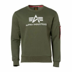 Alpha Industries Pullover 3D Logo Sweater II Dark Olive