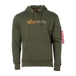 Alpha Industries Pullover Alpha Label Hoodie Dark Olive