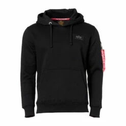 Alpha Industries Pullover Back Print Hoodie Black/woodland Camo