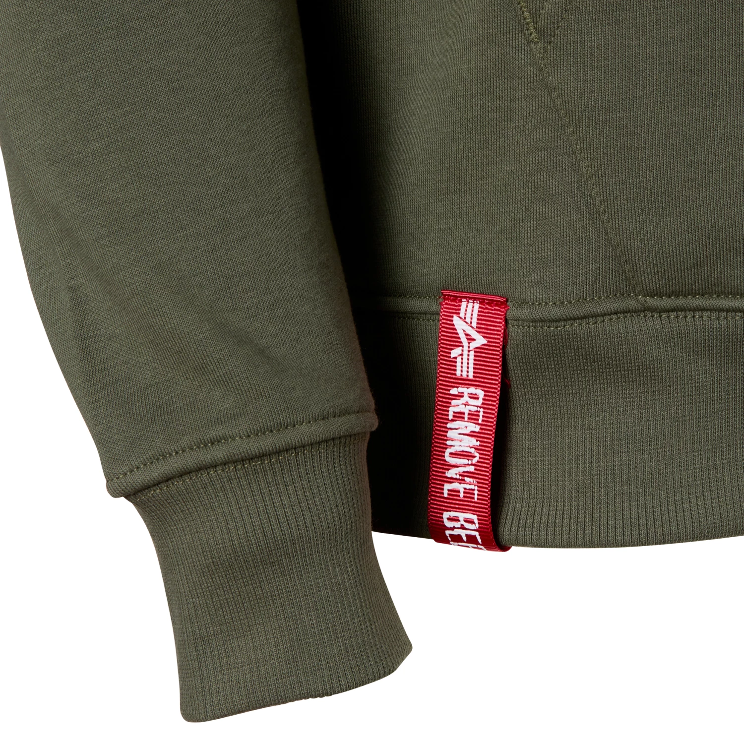 Alpha Industries Pullover Basic Zip Hoodie SL Dark Olive – Bild 4