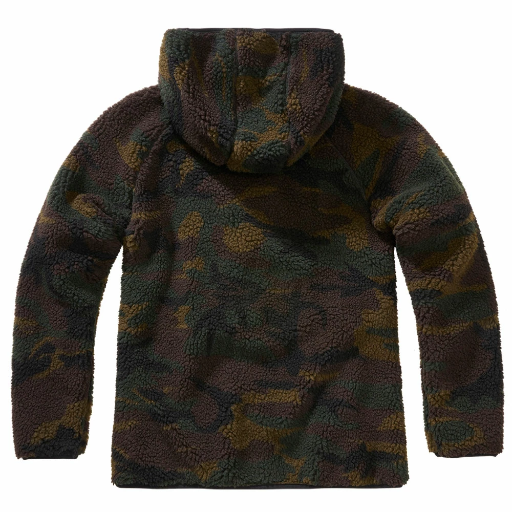 Brandit Jacke Teddyfleecejacket Hood Woodland Frauen – Bild 2