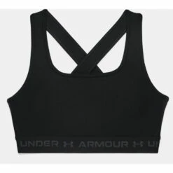 Under Armour Sport-BH Mid Crossback Schwarz Frauen