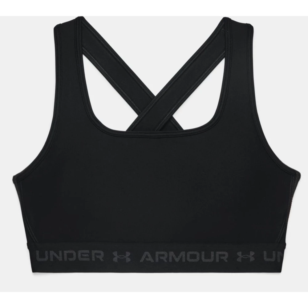 Under Armour Sport-BH Mid Crossback Schwarz Frauen