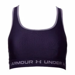 Under Armour Sport-BH Mid Crossback Dunkellila Frauen