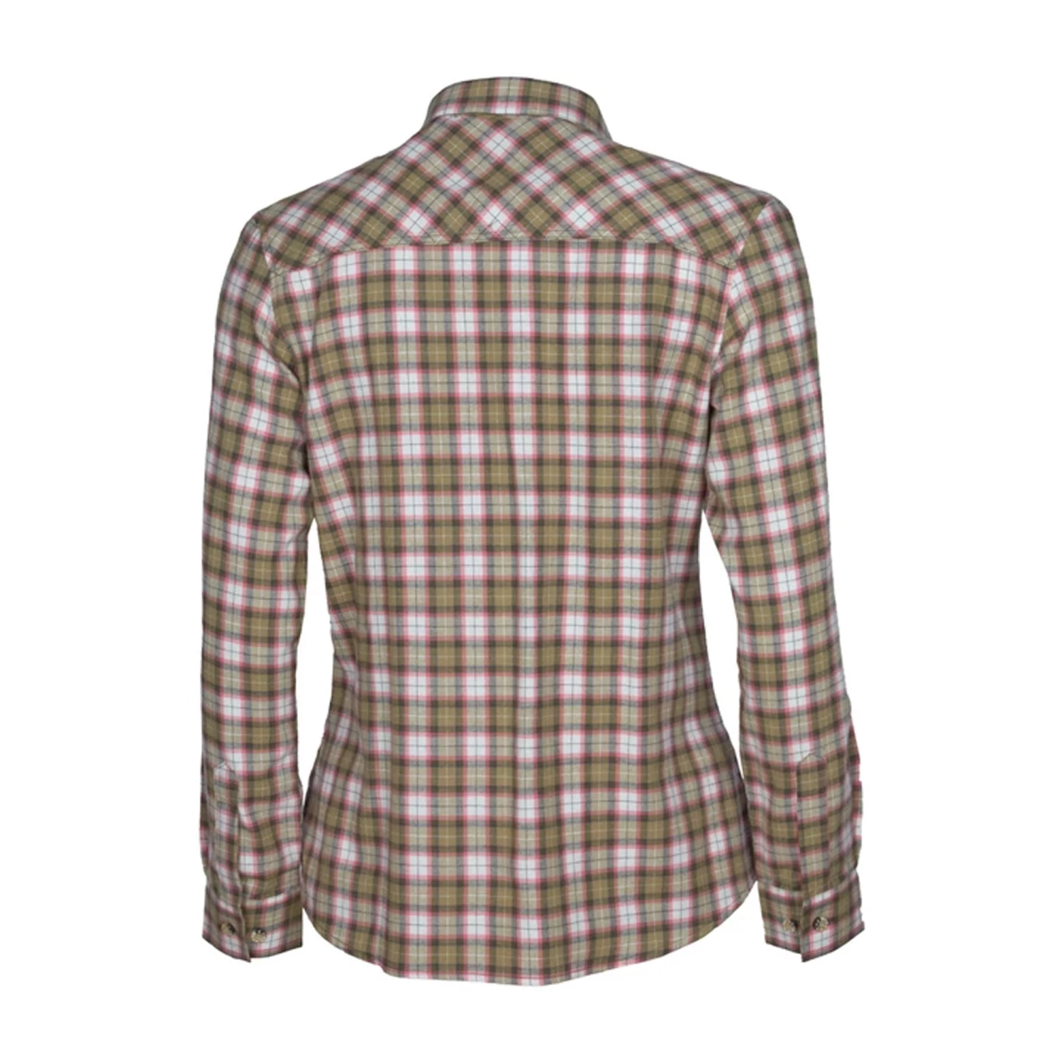 Pinewood Flanellbluse Felicia Grün Weiß Frauen – Bild 2