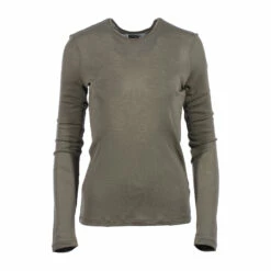 Icebreaker Langarmshirt Everyday Merino 175 Oliv Frauen